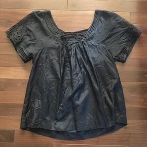 J.Crew silk short sleeve shirt